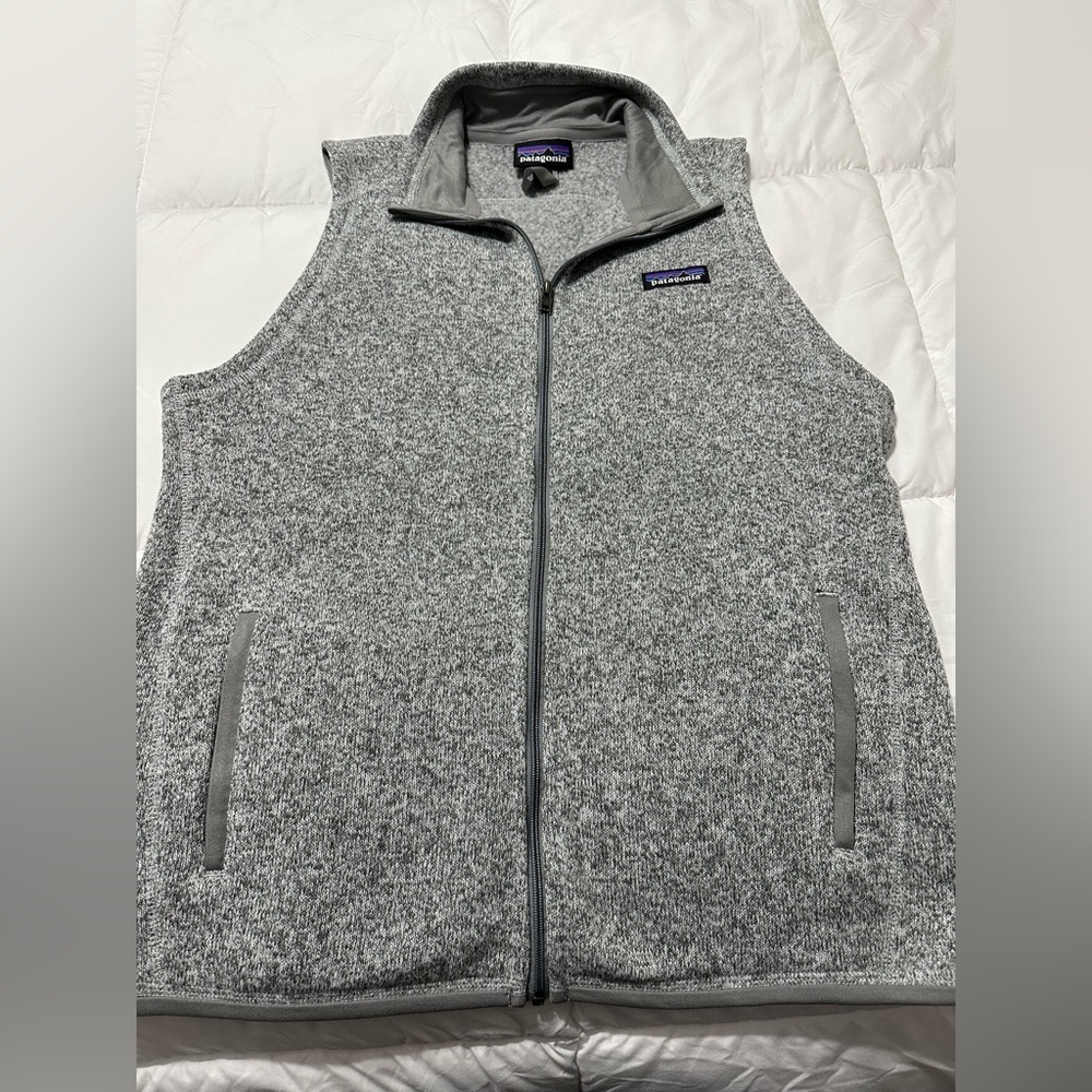 Patagonia Women's Gray Marled Fleece Vest - Full Zip
